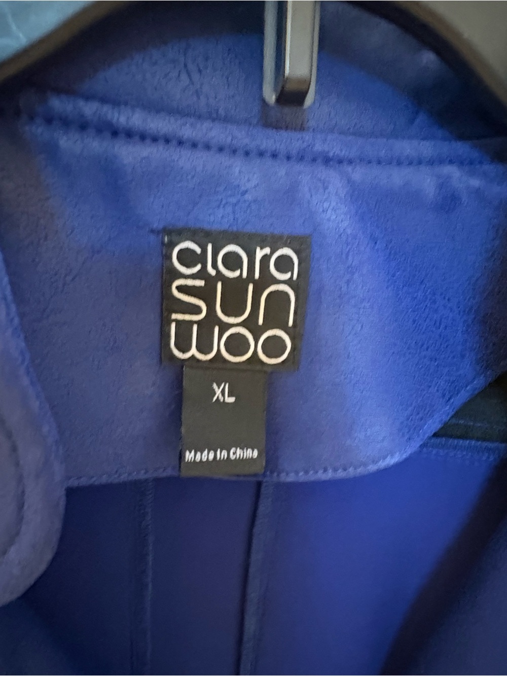 Clara Sunwoo Liquid Leather Moto Cobalt - Picture 7 of 9